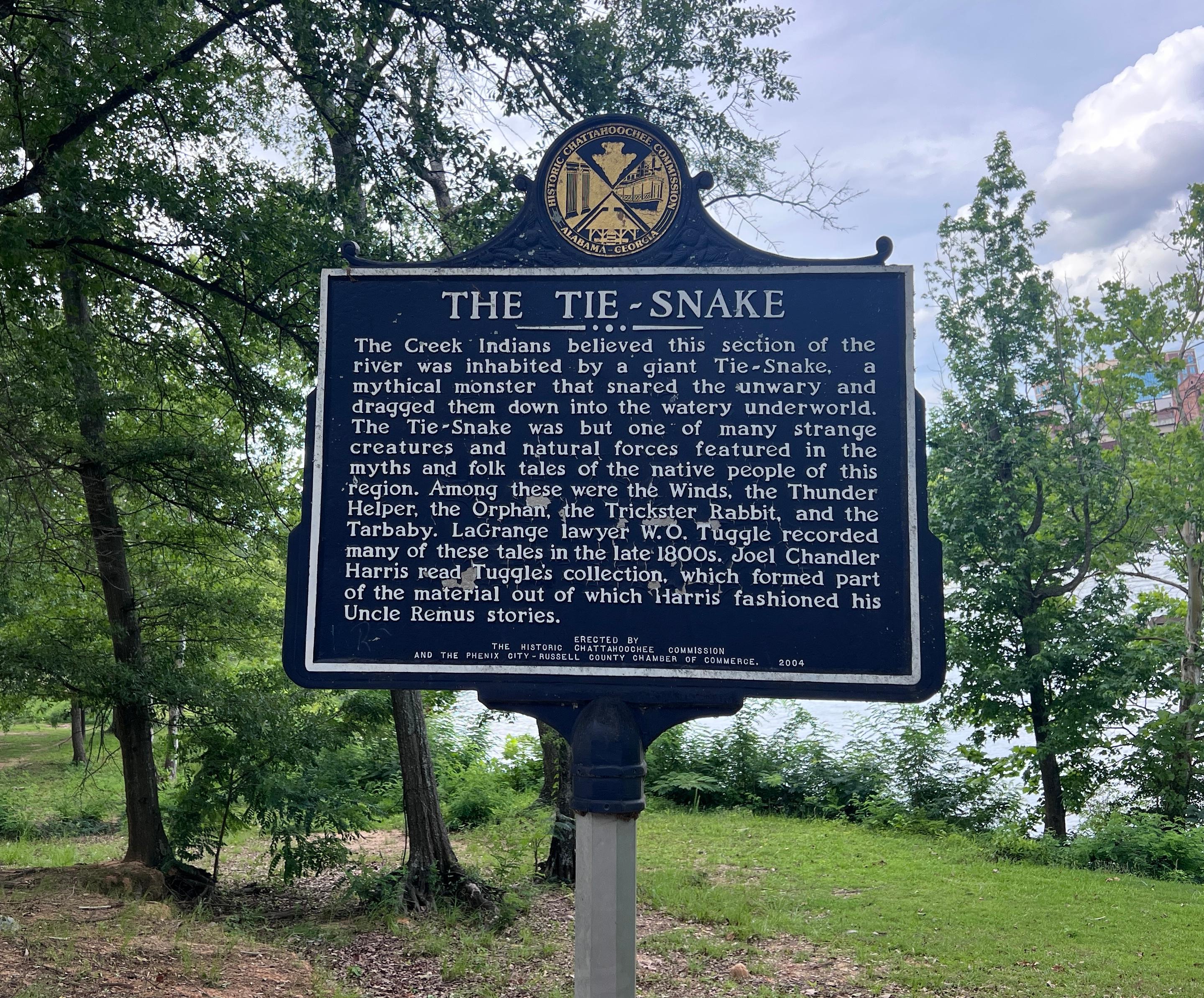 The The Tie-Snake historic marker