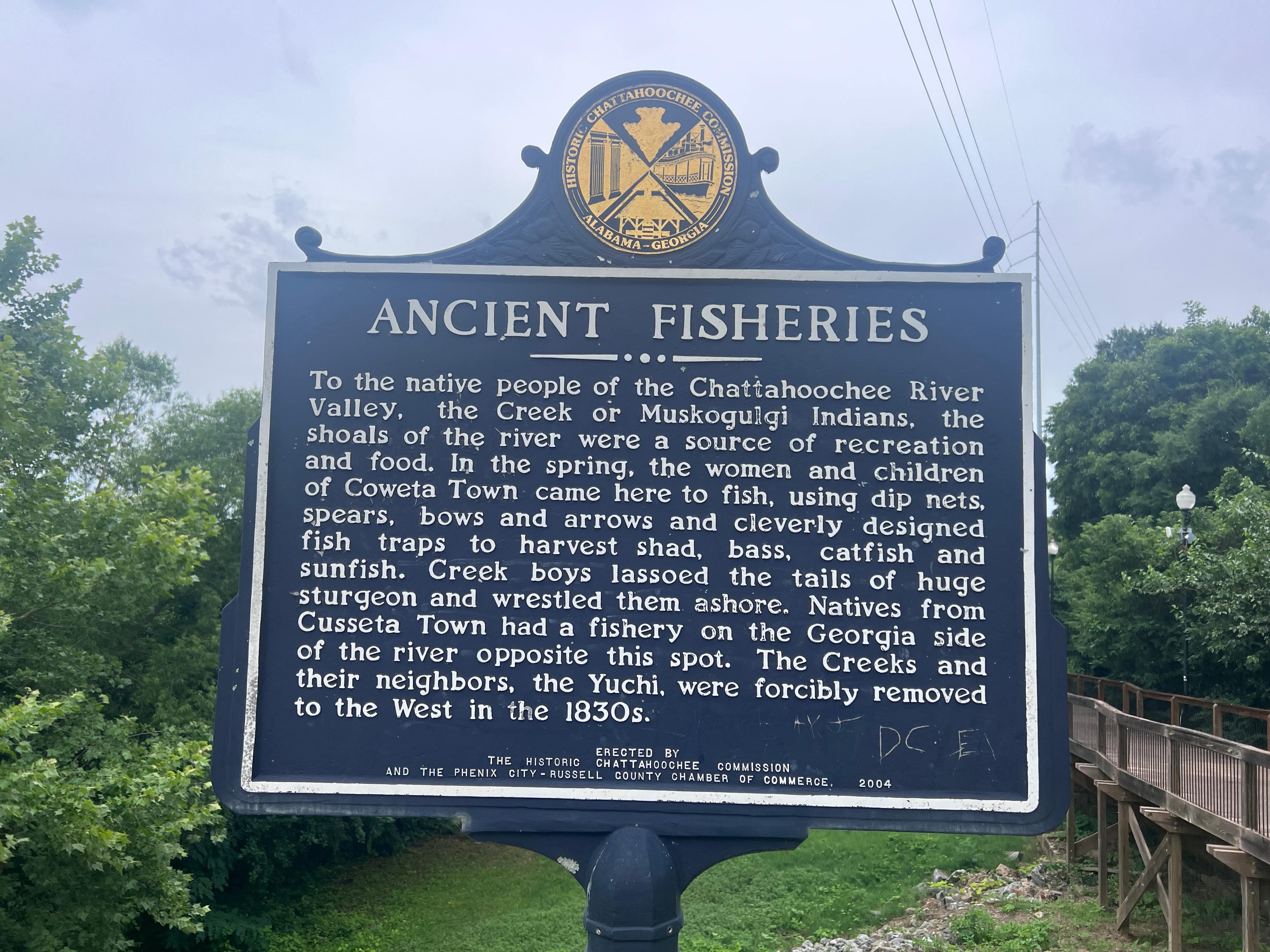 The Ancient Fisheries historic marker